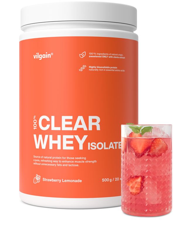 Vilgain Clear Whey Isolate Strawberry lemonade 500 g Obrázek