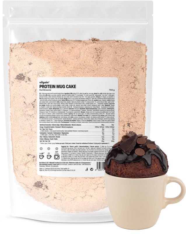 Vilgain Protein Mug Cake Mix – čokoládové brownie 700 g