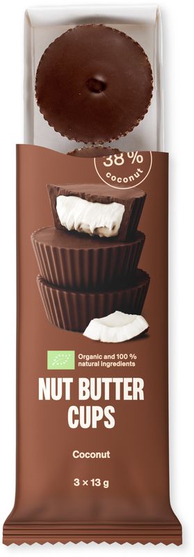 Vilgain Nut Butter Cups BIO kokos 39 g (3 x 13 g)