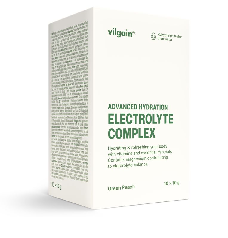 Vilgain Elektrolyty – zelená broskev 100 g (10 x 10 g) Obrázek