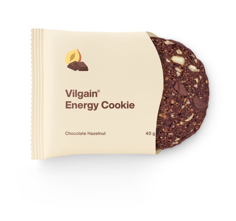 Vilgain Energy Cookie BIO čokoláda s lískovými ořechy 40 g Obrázek