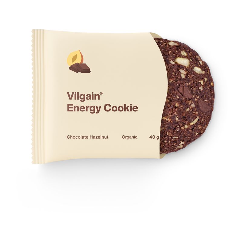 Levně Vilgain Energy Cookie BIO – čokoláda s lískovými ořechy 40 g