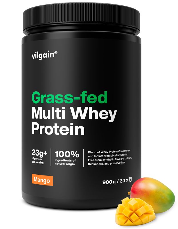 Vilgain Grass-Fed Multi Whey Protein – mangó 900 g akciós termékkép 1