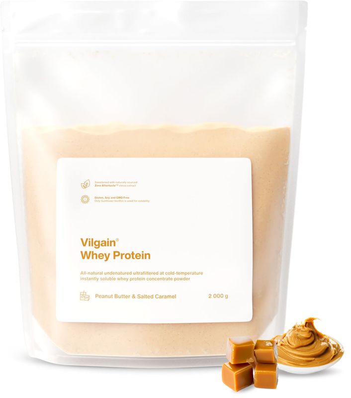 Vilgain Whey Protein arašídové máslo a slaný karamel 2000 g Obrázek