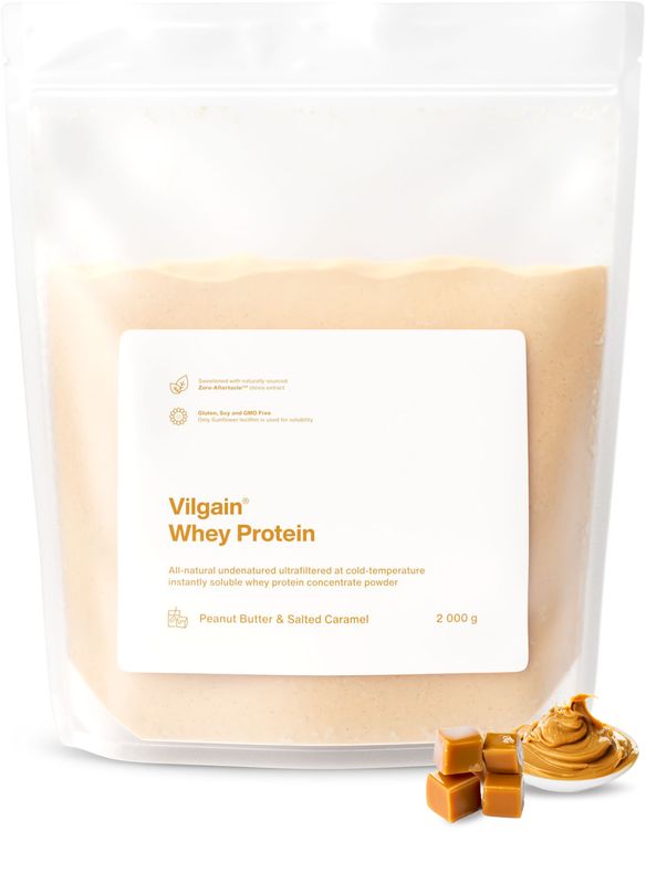 Vilgain Whey Protein arašídové máslo a slaný karamel 2000 g Obrázek