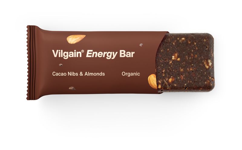 Vilgain Energy Bar BIO kakaové nibsy a mandle 40 g Obrázek