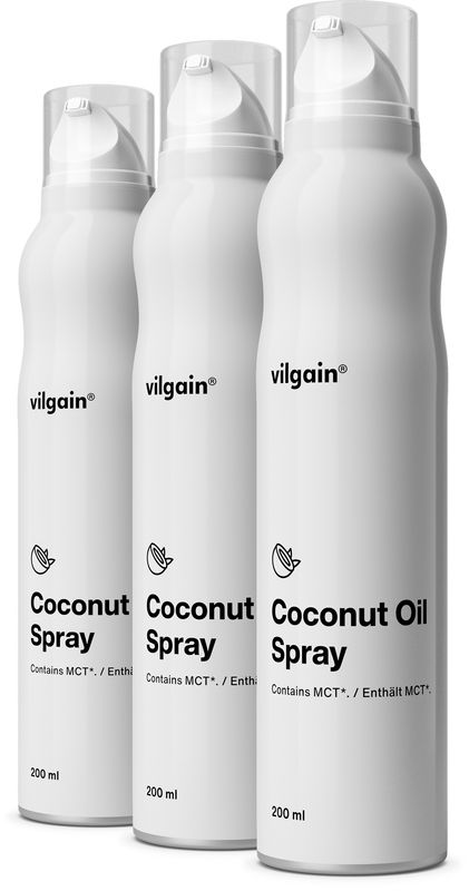 Levně Vilgain Kokosový olej ve spreji – 3× 200 ml