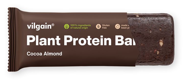 Levně Vilgain Plant Protein Bar – mandle/kakao 50 g
