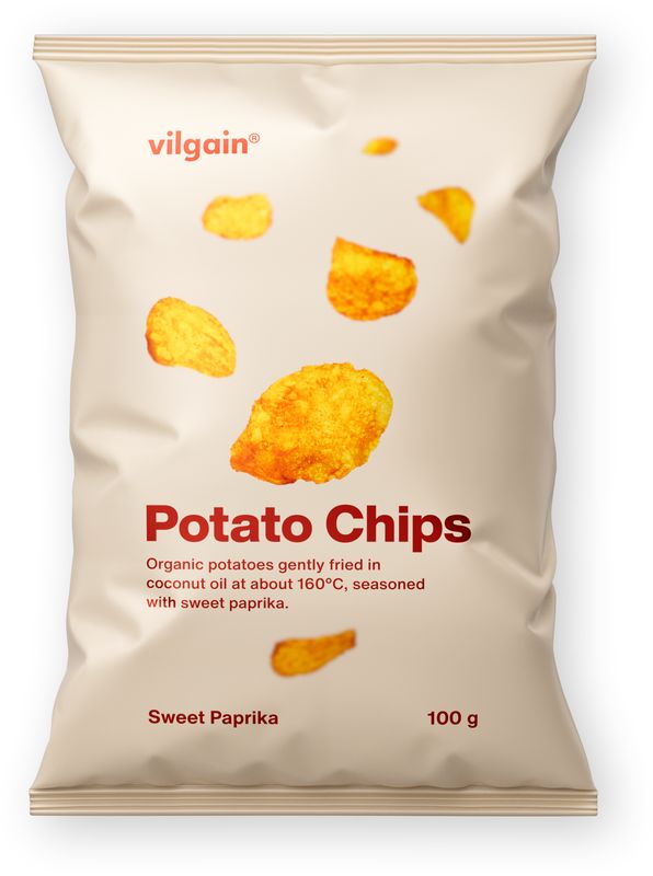 Levně Vilgain Bramborové chipsy BIO – sladká paprika 100 g