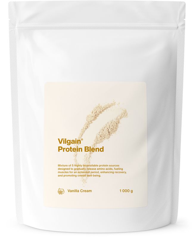 Vilgain Protein Blend Vanilkový krém 1000 g Obrázek