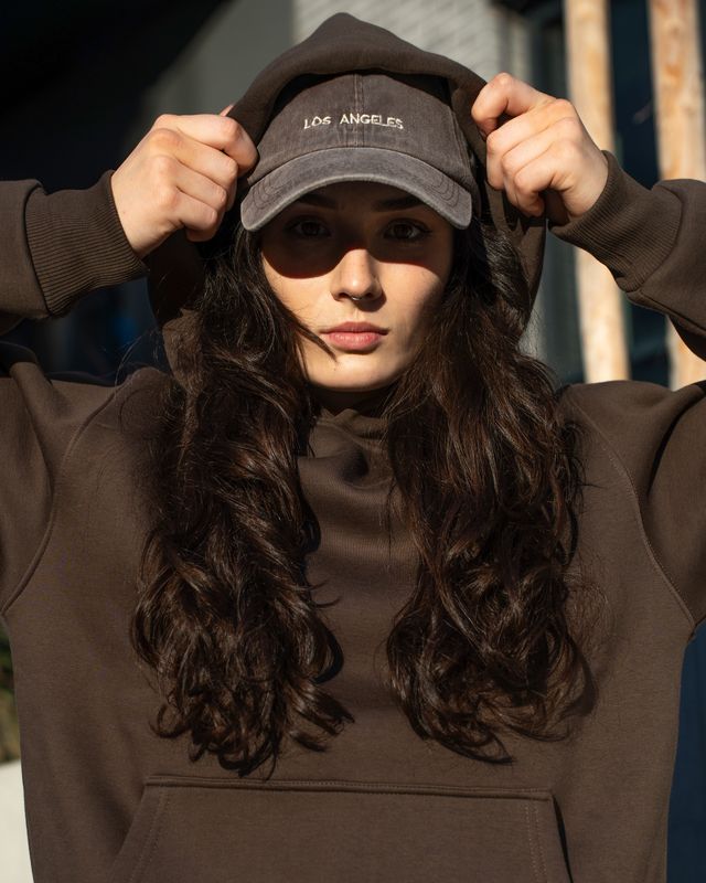 Vilgain Heavy Brushed Hoodie – M Chocolate Chip Obrázek