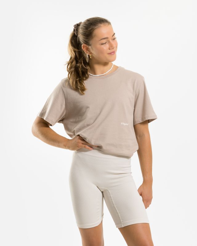 Vilgain Athletic Cut Organic Tee L taupe Obrázek