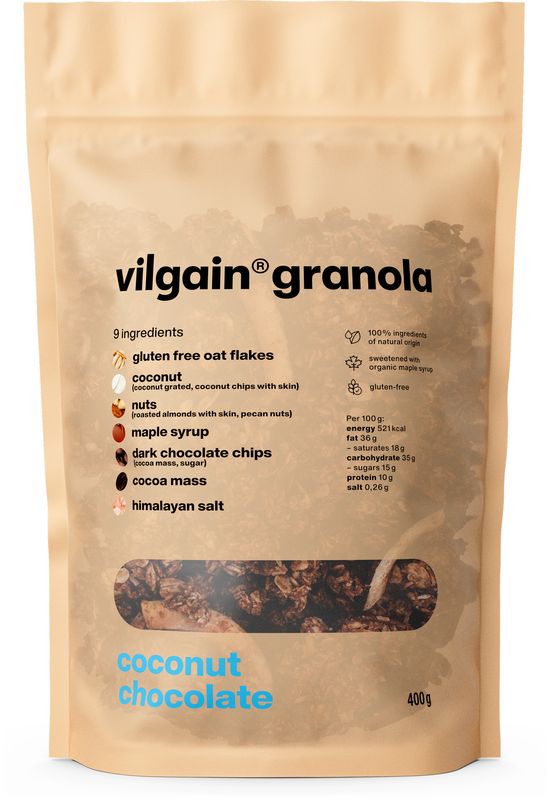 Levně Vilgain Granola – kokos s čokoládou 400 g
