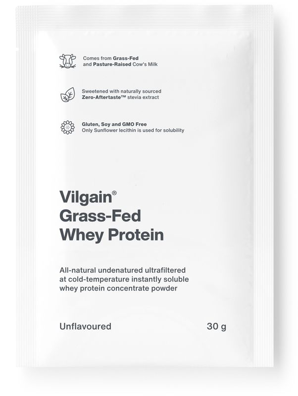 Vilgain Grass-Fed Whey Protein bez příchutě 30 g Obrázek