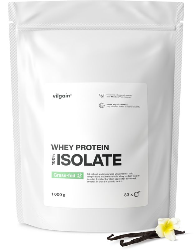 Vilgain Grass-Fed Whey Protein Isolate vanilka 1000 g Obrázek