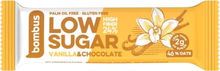 Bombus Low sugar bar – vanilka/čokoláda 40 g