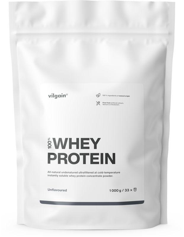 Levně Vilgain Whey Protein – bez příchutě 1 000 g