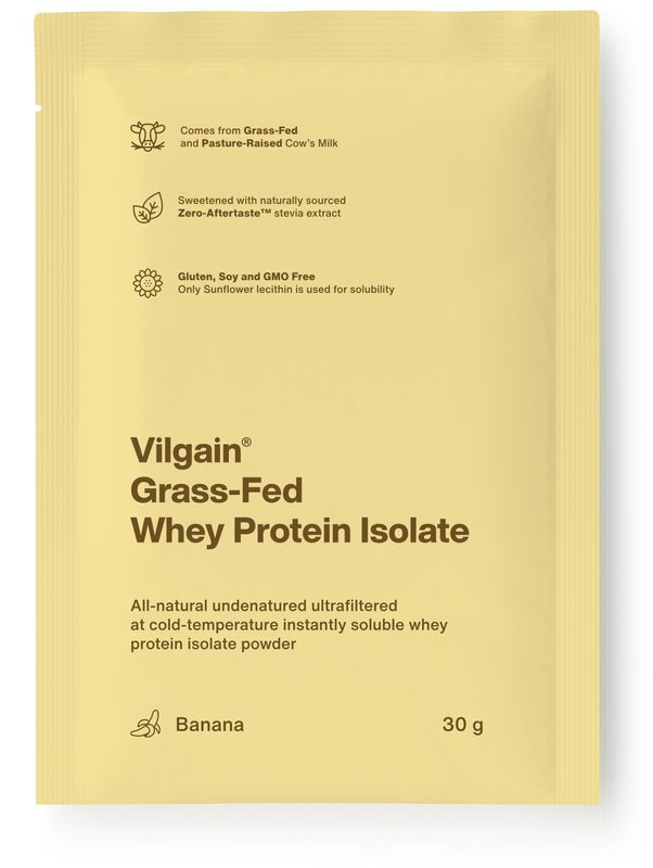 Vilgain Grass-Fed Whey Protein Isolate banán 30 g