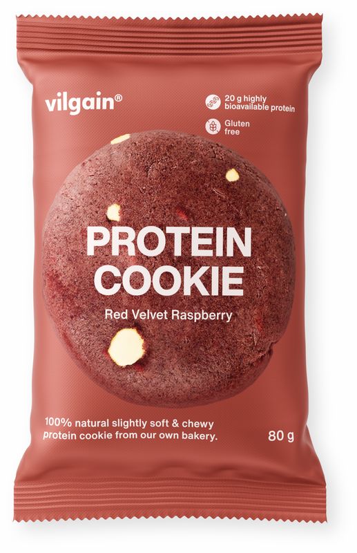 Vilgain Protein Cookie Malinový red velvet 80 g Obrázek