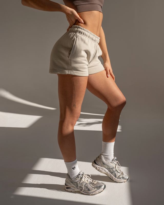 Vilgain Cotton Sweat Shorts – M Stone Obrázek