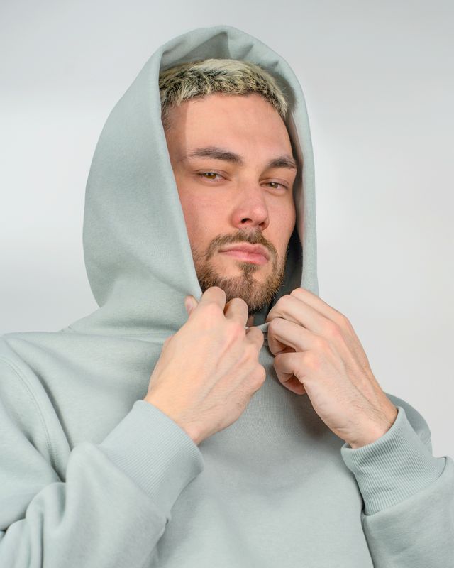 Vilgain Heavy Brushed Hoodie – M Eucalyptus Obrázek