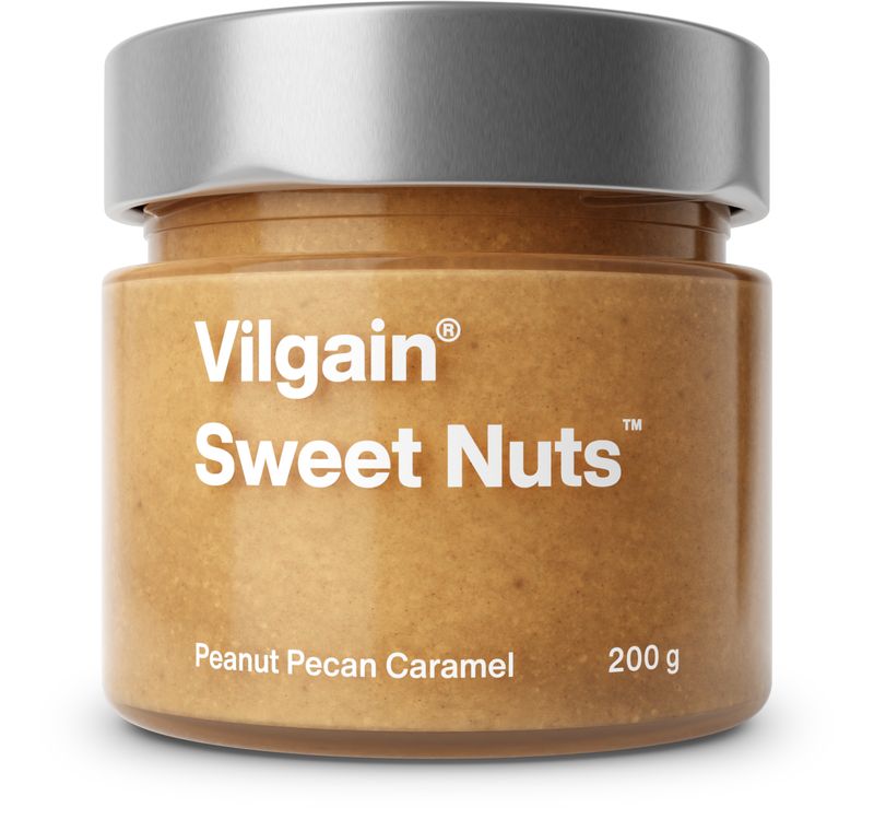 Vilgain Sweet Nuts arašídy a pekany s karamelem 200 g Obrázek