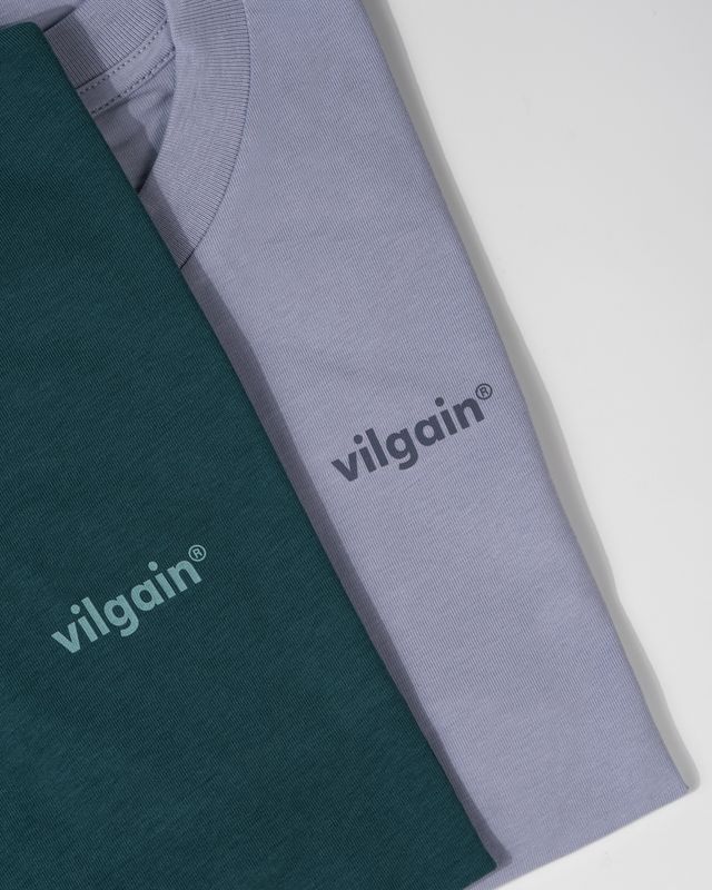 Vilgain Logotype Badge Tee – XL Teal Obrázek