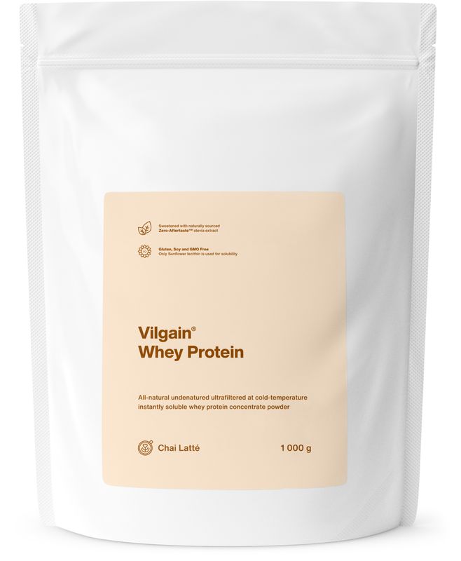 Vilgain Whey Protein chai latté 1000 g Obrázek