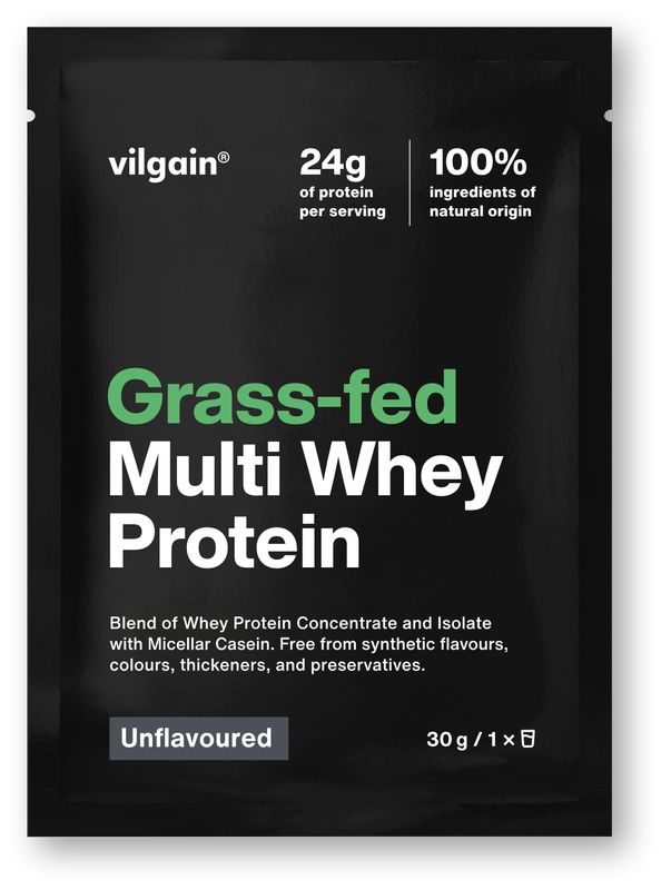 Vilgain Grass-Fed Multi Whey Protein – bez příchutě 30 g