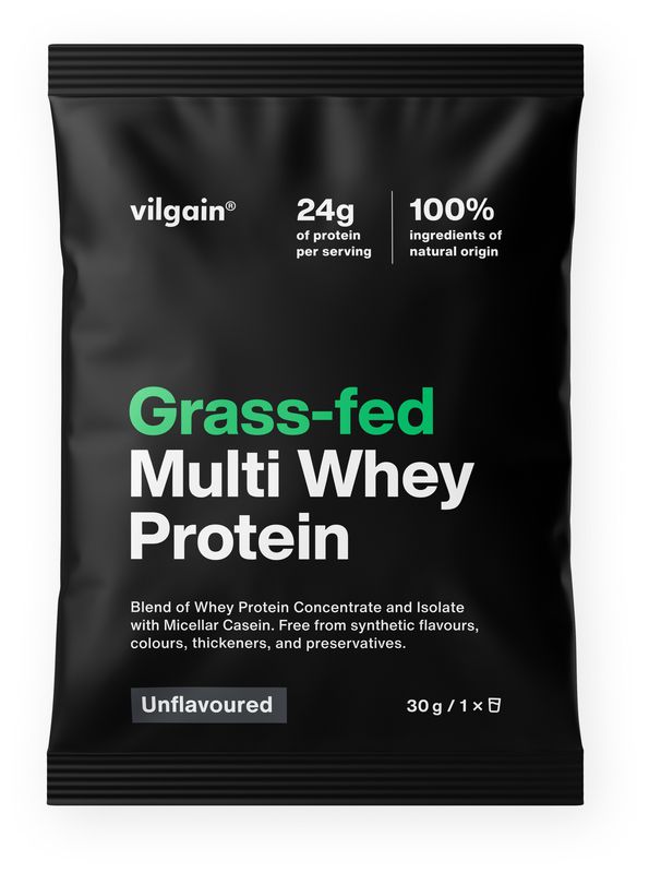 Levně Vilgain Grass-Fed Multi Whey Protein – bez příchutě 30 g