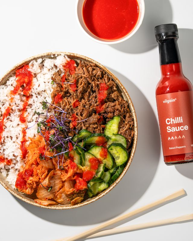 Vilgain Chilli omáčka pečené papriky 185 ml Obrázek