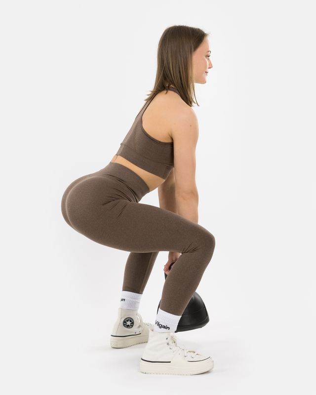 Vilgain Workout Leggings S Espresso marl Obrázek