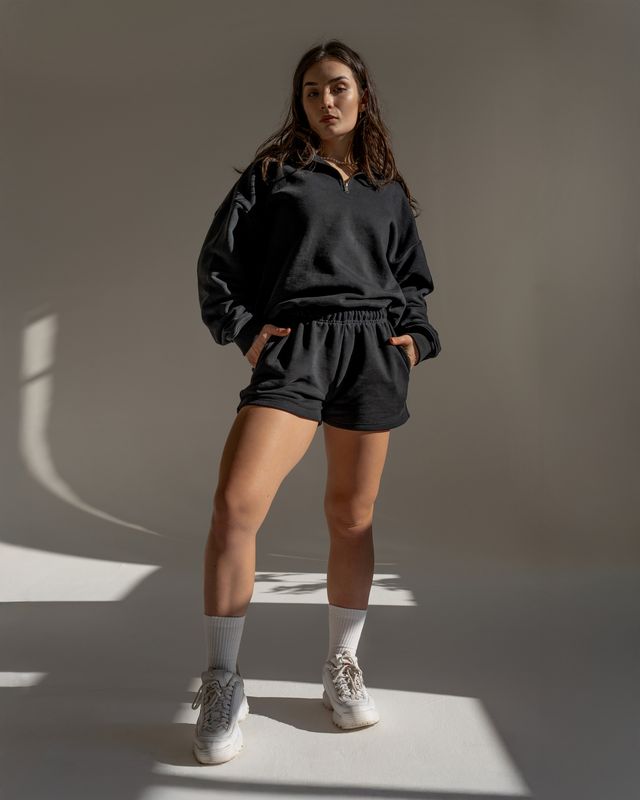 Vilgain Cotton Sweat Shorts – S Jet black Obrázek