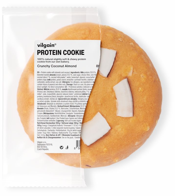Vilgain Protein Cookie Kokos a mandle 80 g