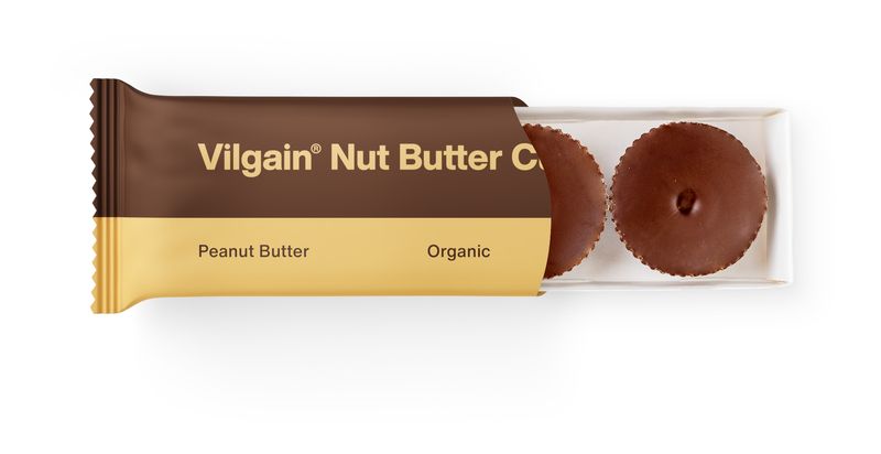 Vilgain Nut Butter Cups BIO arašídové máslo 39 g (3 x 13 g) Obrázek