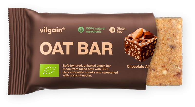 Vilgain Oat Bar BIO – mandle a čokoláda 50 g