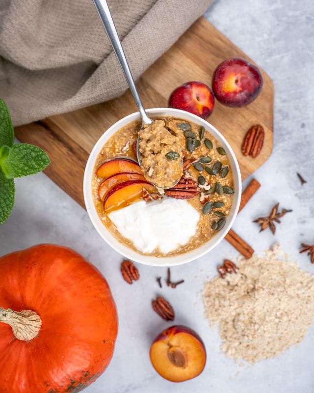 Vilgain Minútová proteínová kaša – Pumpkin Spice Latte 400 g Obrázek