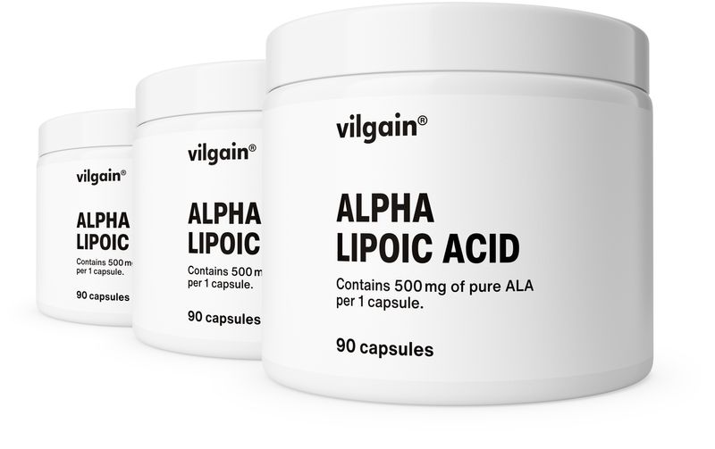 Vilgain Kyselina Alfa-lipoová – 3× 90 kapslí