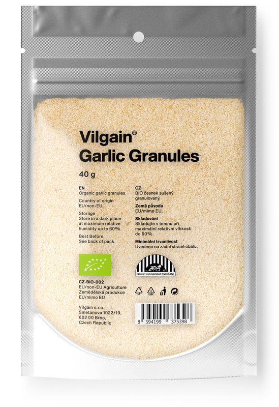 Vilgain Česnek granulovaný BIO 40 g Obrázek