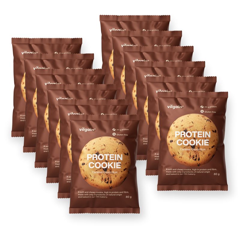 Vilgain Protein Cookie – 12× čokoláda a karamel 80 g