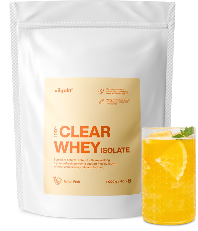 Vilgain Clear Whey Isolate Safari fruit 1000 g Obrázek