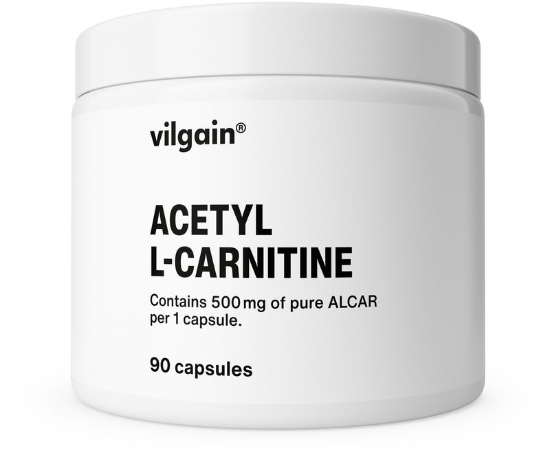 Vilgain Acetyl L-Karnitin – 90 kapslí Obrázek