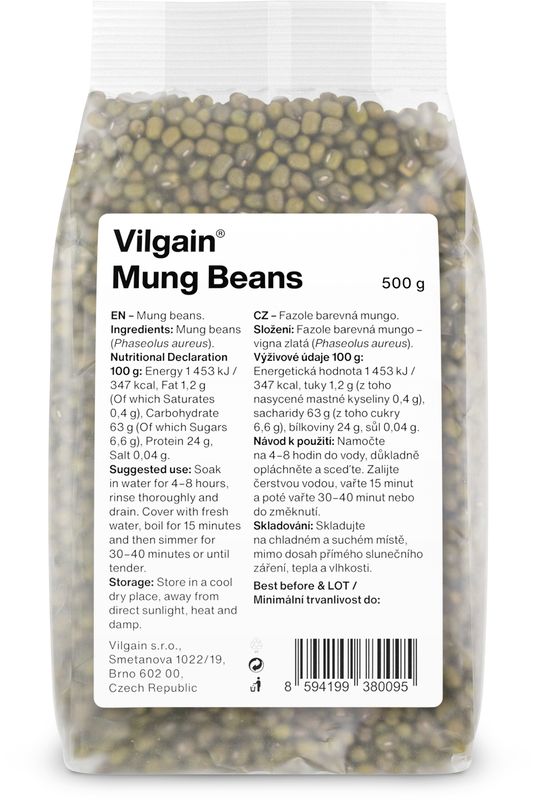 Vilgain Fazole mungo 500 g Obrázek