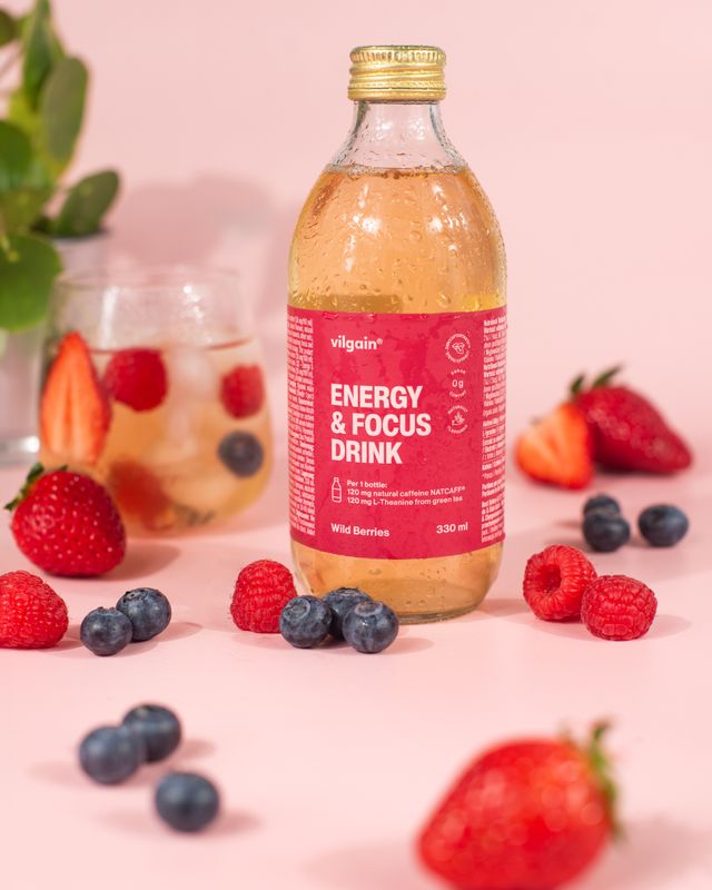 Vilgain Energy & Focus Drink lesné ovocie 330 ml Obrázek