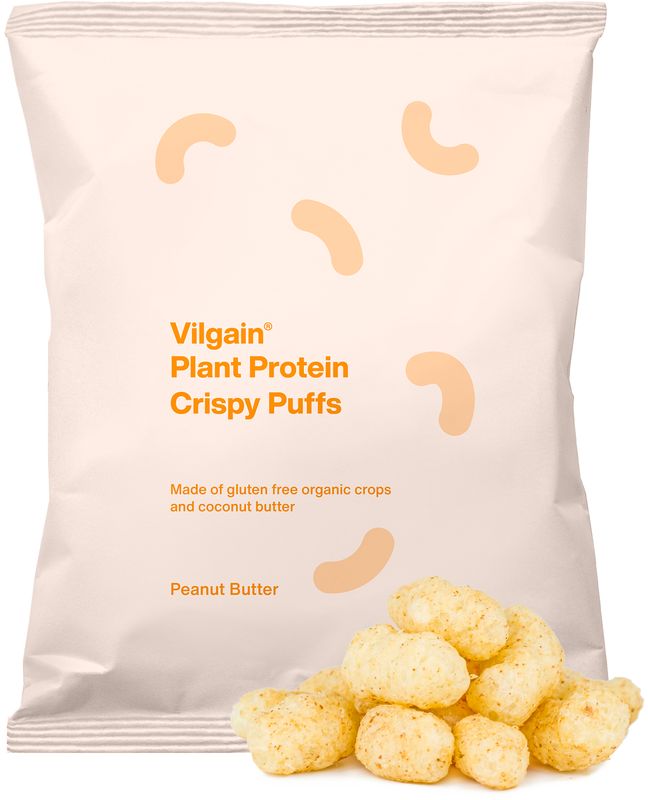 Vilgain Plant Protein Crispy Puffs BIO arašídové máslo 50 g Obrázek