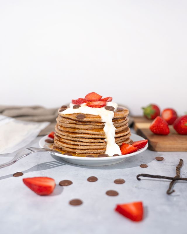 Vilgain Protein Pancake & Waffle Mix vanilka a mliečna čokoláda 420 g Obrázek