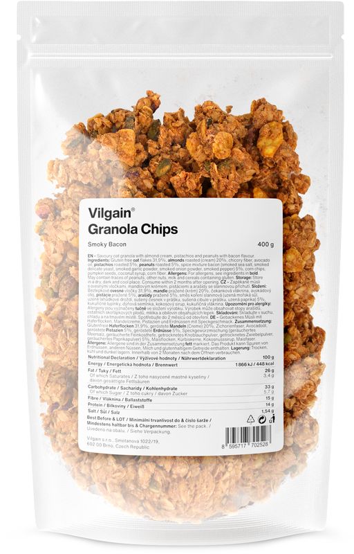 Vilgain Granola Chips –  3× slanina 400 g