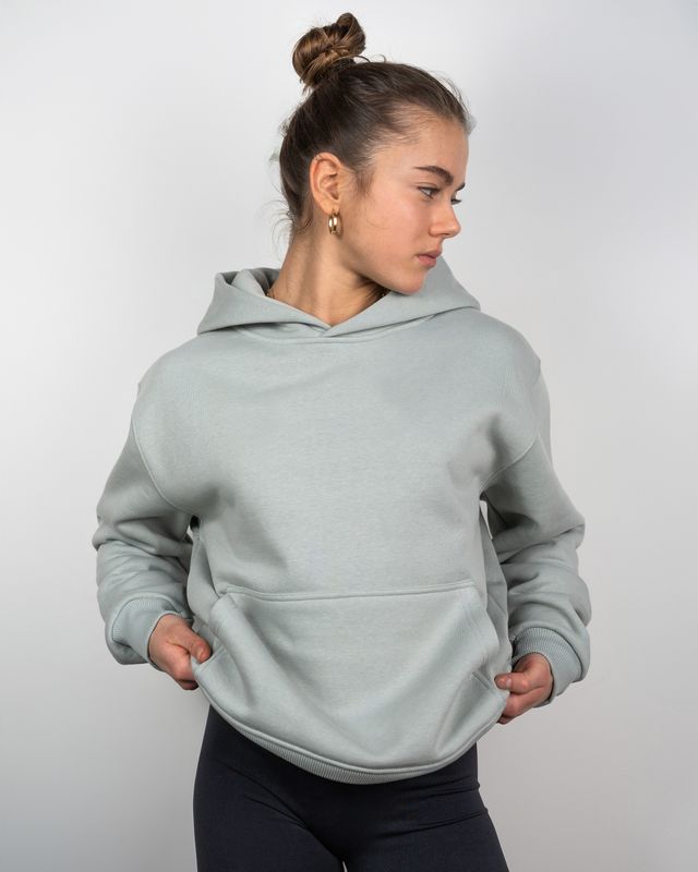 Vilgain Heavy Brushed Hoodie – S Eucalyptus Obrázek