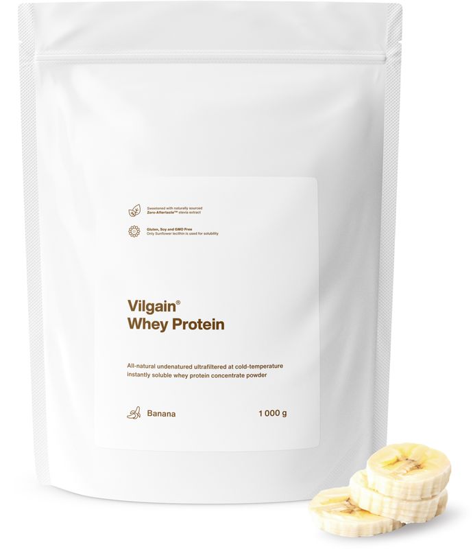 Vilgain Whey Protein banán 1000 g Obrázek