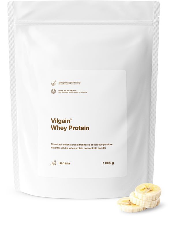 Vilgain Whey Protein banán 1000 g Obrázek